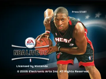 NBA Live 06 screen shot title